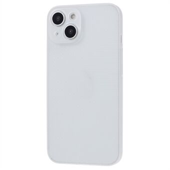 Hard PC Cover til iPhone 14 Stripes Texture Translucent Phone Back Protector Case