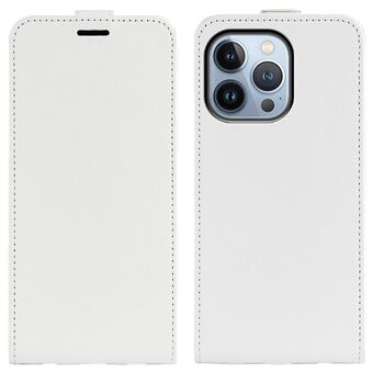 Til iPhone 14 Pro  Lodret Flip Drop-proof Cover Crazy Horse Texture PU læder mobiltelefon taske med kortholder