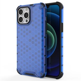 Til iPhone 14 Pro  Honeycomb Textured Phone Case Enhanced Corners TPU + PC faldsikkert cover