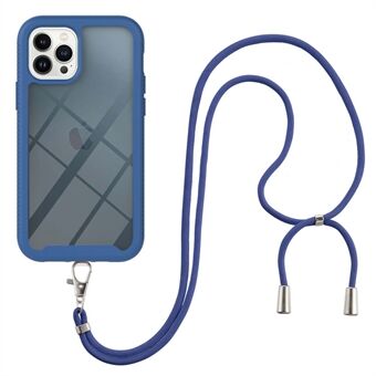 YB PC Series-4 beskyttelsescover til iPhone 14 Pro , PC + TPU Anti-drop telefonbagcover med snor