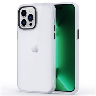 Til iPhone 14 Pro 6,1 tommer mat anti-fingeraftryk TPU+PC Hybrid Clear Back Cover Anti-olie telefoncover