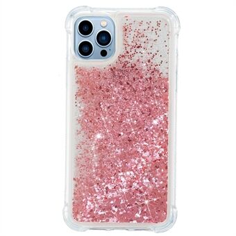 Til iPhone 14 Pro  Glitter Quicksand Cover Shiny Flydende Flydende Gennemsigtig Blødt TPU telefoncover