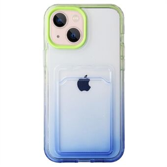 Til iPhone 14 Pro  Gradient Soft TPU Mobiltelefon Case Kortslot Funktion Anti-slid telefonskal