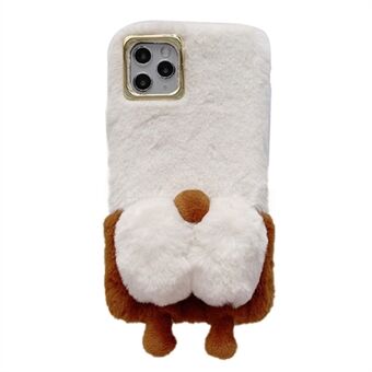 Til iPhone 14 Pro  fluffy telefoncover Warm Plush+TPU Soft Phone Shell Cover