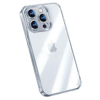 BENKS krystalklart telefoncover til iPhone 14 Pro Beskyttelsescover Anti-Fall Blød TPU + glasbagsidetelefoncover