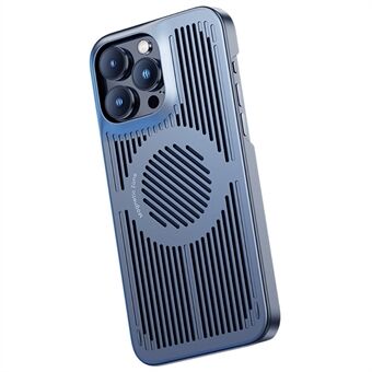 BENKS Til iPhone 14 Pro Anti-fald beskyttende etui Varmeafledning Udhulet smartphone-cover med magnetisk metalplade