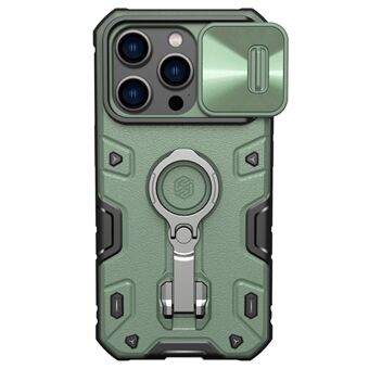 NILLKIN CamShield Armor Pro telefoncover til iPhone 14 Pro, Anti-drop telefoncover Kickstand kompatibel med MagSafe trådløs opladning