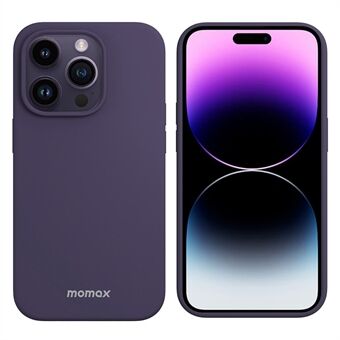 MOMAX til iPhone 14 Pro Anti-drop telefonetui Ridsefast silikone mobiltelefon beskyttelsescover kompatibel med trådløs opladning