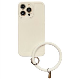 Til iPhone 14 Pro Fleksibelt TPU-telefoncover Anti-fingeraftryk bagsideskal med silikone- Ring