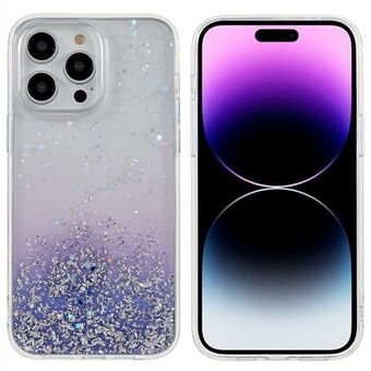 DFANS Starlight Shining Series til iPhone 14 Pro Glittery Decor Design Beskyttelsesetui PC+TPU Anti-ridsecover