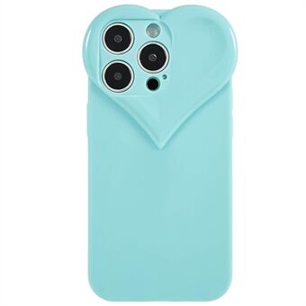 Til iPhone 14 Pro Hjerteformet kamerabeskyttelse Telefoncover Fleksibel TPU Anti-ridse Mobiltelefon Cover Shell