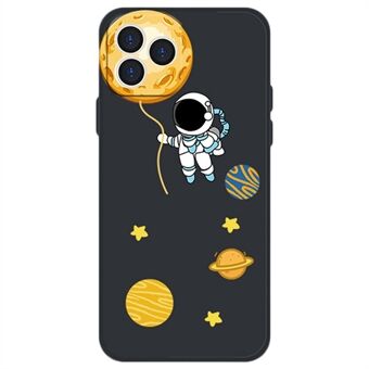 Cartoon Astronaut Planet Pattern Case til iPhone 14 Pro, faldsikkert fleksibelt TPU-bagcover