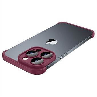 Metal Bumper Cover til iPhone 14 Pro , Slim Frame Lens Cover Stødabsorberende telefonbeskytter uden bagplade