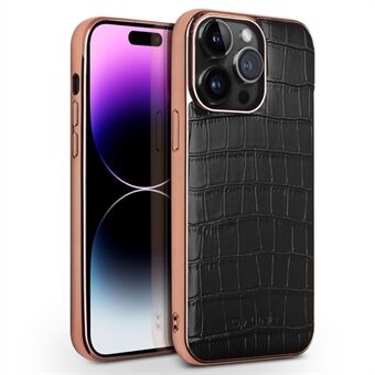 QIALINO stødsikkert telefoncover til iPhone 14 Pro Anti-Drop ægte kolæder TPU-cover kompatibel med MagSafe-oplader