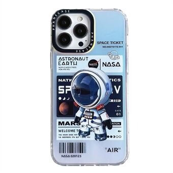 Til iPhone 14 Pro Laser Astronaut Mønster Udskrivning Telefon Case PC+TPU Drop Protection Cover