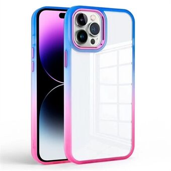 Til iPhone 14 Pro Clear Back Phone Cover TPU+PC Gradient Anti-drop Cover