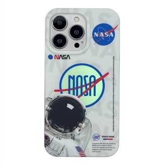 PC+TPU-cover til iPhone 14 Pro Astronaut-mønsterudskrivning Kompatibel med MagSafe-telefoncover