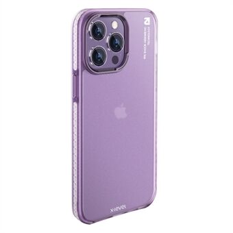 X-LEVEL Matte Series Phone Case til iPhone 14 Pro Hard PC Anti-Fingerprints Cover med metal linseramme