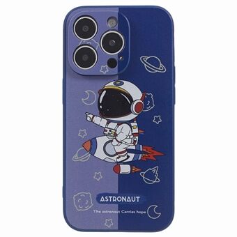 TPU-telefoncover til iPhone 14 Pro , astronaut-mønsterudskrivning Anti-ridse telefoncover