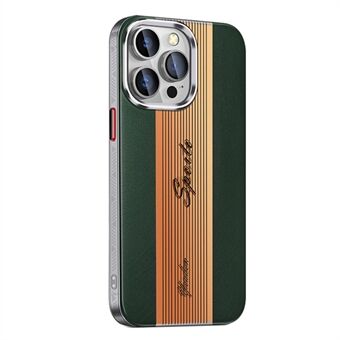 Til iPhone 14 Pro Gradient Laser PU-læderbelagt TPU-telefoncover Slim-Fit Mobiltelefoncover