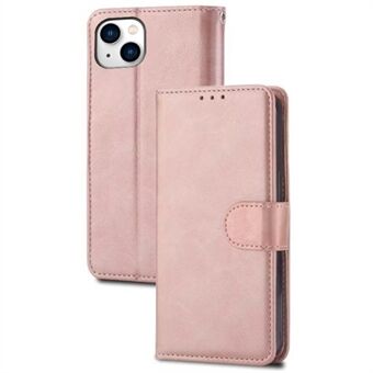 Til iPhone 14 Plus  Crazy Horse Texture PU Læder Telefon Flip Wallet Case Foldbart Stand Beskyttende telefoncover