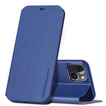 X-LEVEL Farverig-? Serie til iPhone 14 Plus Ultra Slim Magnetisk Telefon Flip Cover Stand Fuldt dækkende PU læder mobiltelefon taske