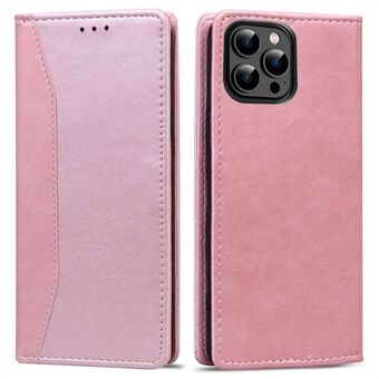 Til iPhone 14 Plus Business Style Splejsning Telefon Cover PU Læder Stand Wallet Folio Flip Case