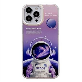 Til iPhone 14 Plus Astronaut Spaceman Pattern Laser Case Anti-drop beskyttelse Hard PC telefon cover