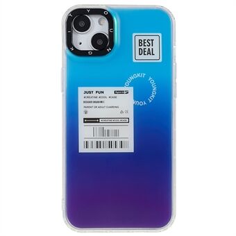Til iPhone 14 Plus Laser IMD-mønstertrykt akryl+TPU-telefoncover Stødsikkert bagcover