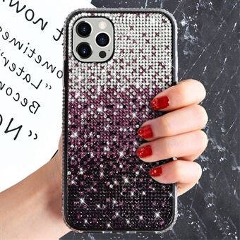 Til iPhone 14 Plus Gradient Glitter Sparkle Bling Cover Rhinestone Decor TPU beskyttelsescover