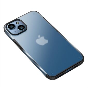 Til iPhone 14 Plus Crystal-Shield Series Anti-fall Telefon Case Anti-fingeraftryk Beskyttende Mobiltelefon Cover