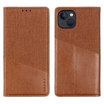 MUXMA MX109 Wallet Stand Case til iPhone 14 Plus, magnetisk autoabsorberet PU-læder telefoncover med RFID-blokeringsfunktion