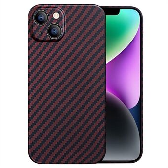 X-LEVEL Nano Kevlar Series Aramid Fiber Magnetic Case til iPhone 14 Plus, Carbon Fiber Texture Anti-drop Ultra Slim Telefon Cover