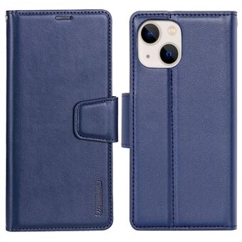 HANMAN Mill Series Cell Phone Taske etui til iPhone 14 Plus, stødsikker tegnebog Magnetisk lukning Stand Telefon Cover