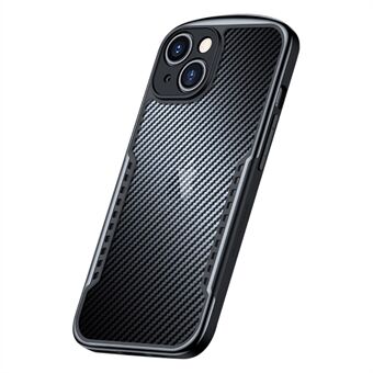 XUNDD til iPhone 14 Plus Anti-fingeraftryk TPU telefoncover Carbon Fiber Texture Ridsefast mobiltelefoncover