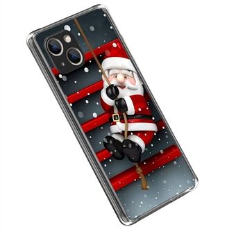 Til iPhone 14 Plus Christmas Series Dejligt mønsterudskrivning Blødt TPU-telefoncover Anti-drop etui