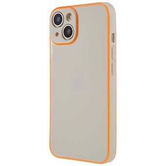 Til iPhone 14 Plus Noctilucent Luminous Frame Telefoncover Ensfarvet TPU Ridsefast bagcover