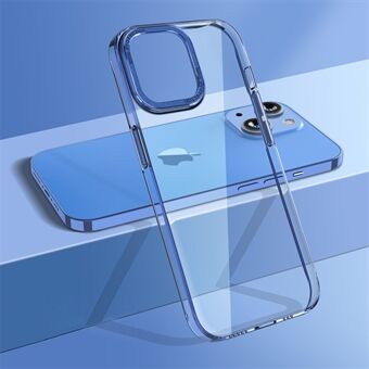 Til iPhone 14 Plus Stødabsorberende beskyttelsesskal, krystalklart telefoncover Kamerabeskyttelsesramme Hard PC-bagcover