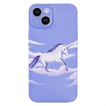 Til iPhone 14 Plus Animal Pattern Design Phone Case Hard PC Shockproof Anti-ridse Cover