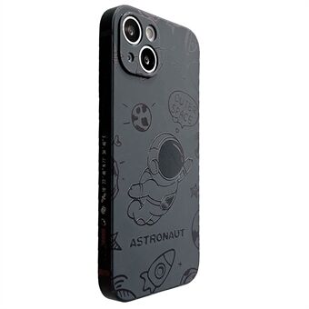 Til iPhone 14 Plus Space Astronaut Pattern Phone Case Blød TPU præcis udskæring Phone Shell Cover