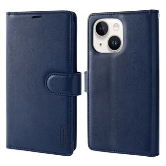HANMAN Mila Series Phone Wallet Case til iPhone 14 Plus Magnetisk lås PU Læder Stand Cover