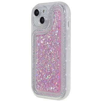 Til iPhone 14 Plus TPU Epoxy Design Cover Bling Glitter Mobiltelefoncover