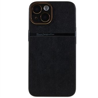 Til iPhone 14 Plus PU-læder + PC-bagcover Slankt beskyttende telefontaske