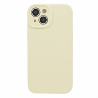 Flydende silikone + pc-telefoncover til iPhone 14 Plus , Anti-ridse præcist udskæring telefoncover