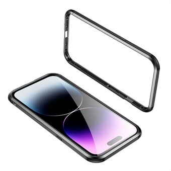 Le-Lock Series Metal Bumper Cover til iPhone 14 Pro Max Anti-Drop Slim Frame Cover Stødabsorberende No-back beskyttende cover