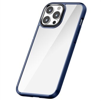 Til iPhone 14 Pro Max  Crystal Clear Series PC+TPU telefonetui Gennemsigtigt bagpå Ridsefast beskyttende telefoncover