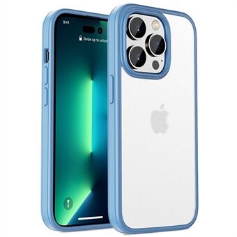IPAKY til iPhone 14 Pro Max  gummibelagt telefoncover Blød TPU-ramme hård pc-bagside Beskyttelsescover med hudkontakt