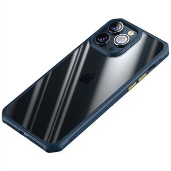 Til iPhone 14 Pro Max  TPU-ramme PC Bagside Gennemsigtigt dæksel Airbag hjørne Beskyttende telefontaske
