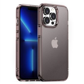 Til iPhone 14 Pro Max  beskyttelsescover PC+TPU Hybrid Anti-Fall Shell Gennemsigtigt mat telefoncover