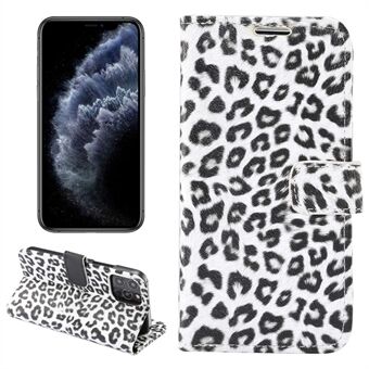 Til iPhone 14 Pro Max  leopardmønster PU-lædertelefon Fuld beskyttelses-etui Flip Stand Wallet Shockproof Cover